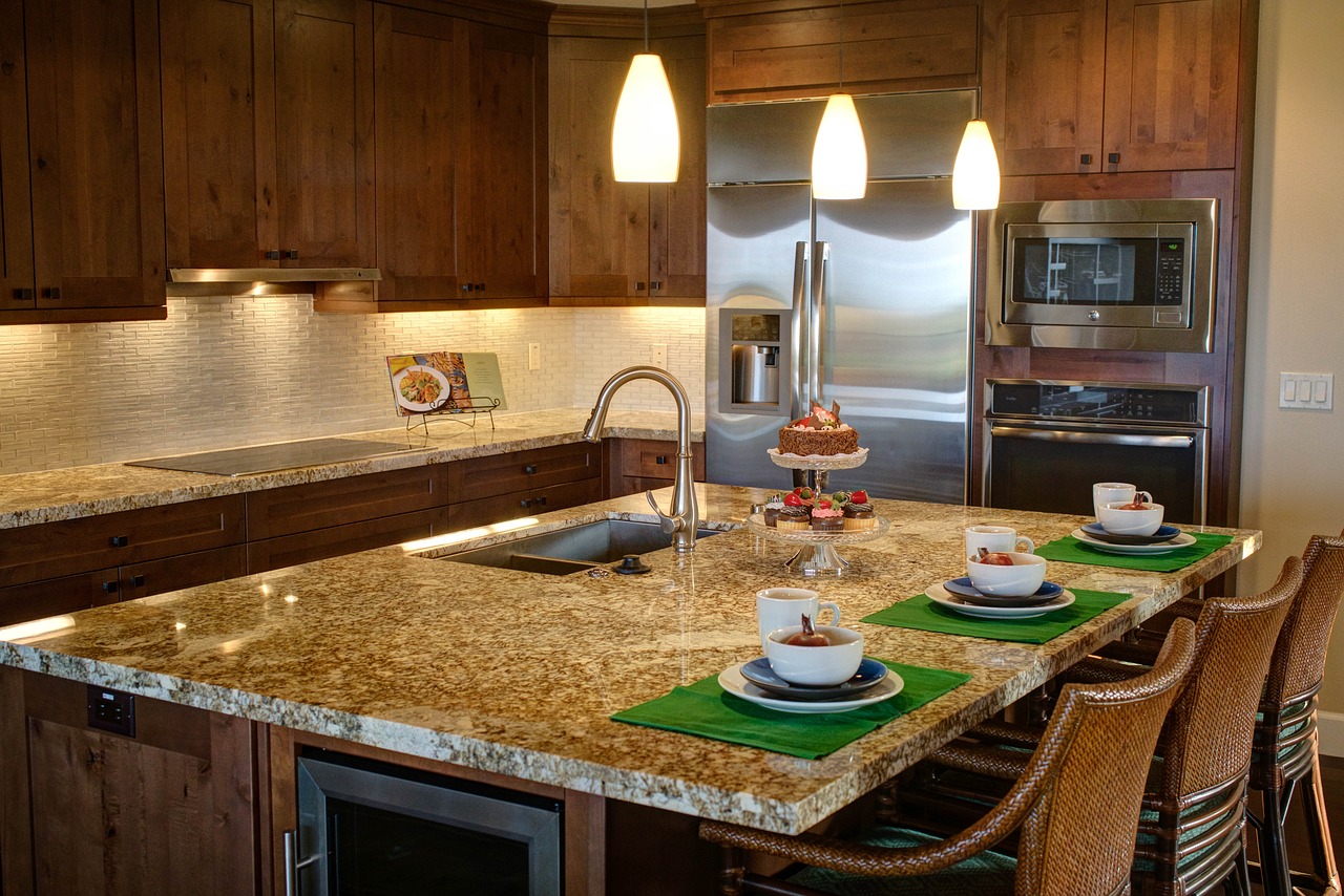 Custom Kitchen Island Installation